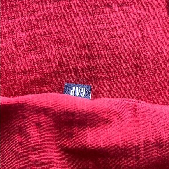 GAP Men’s Red Short Sleeve Tees Casual Cotton Size XL - Picture 3 of 4
